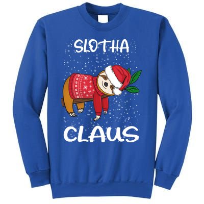 Sloth Santa Claus Merry Slothmas Santa Sloth Slotha Claus Cute Gift Sweatshirt