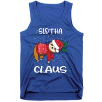 Sloth Santa Claus Merry Slothmas Santa Sloth Slotha Claus Cute Gift Tank Top