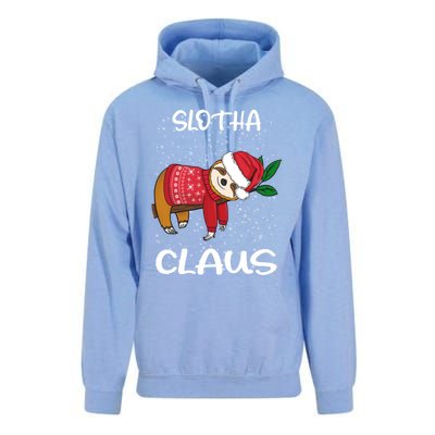 Sloth Santa Claus Merry Slothmas Santa Sloth Slotha Claus Cute Gift Unisex Surf Hoodie