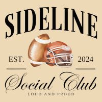 Sideline Social Club Loud And Proud Football Mom Drawstring Bag