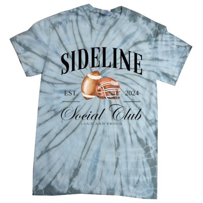 Sideline Social Club Loud And Proud Football Mom Tie-Dye T-Shirt