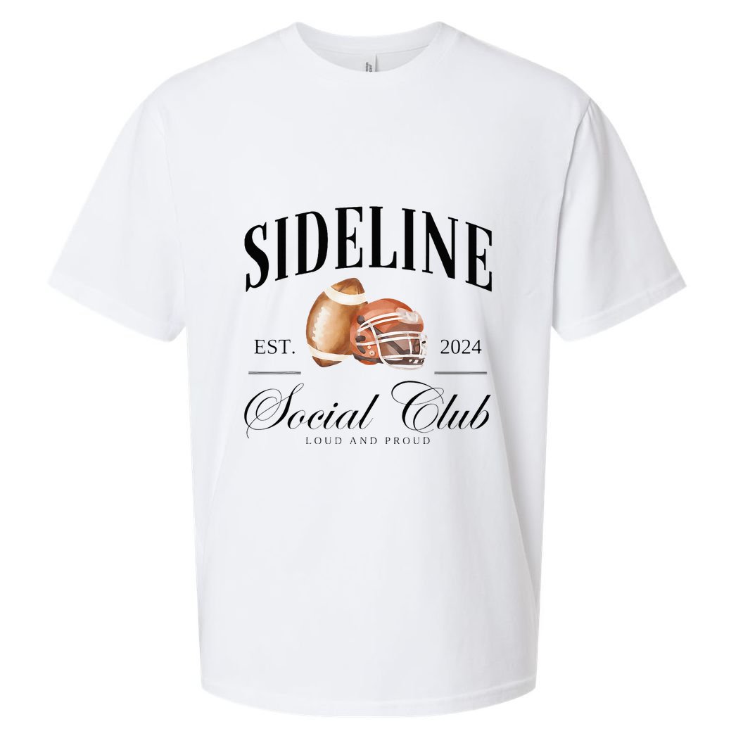 Sideline Social Club Loud And Proud Football Mom Sueded Cloud Jersey T-Shirt