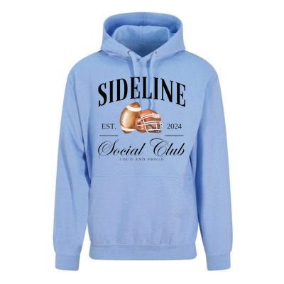 Sideline Social Club Loud And Proud Football Mom Unisex Surf Hoodie