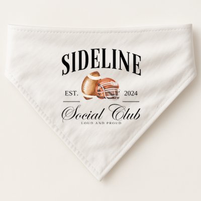 Sideline Social Club Loud And Proud Football Mom USA-Made Doggie Bandana
