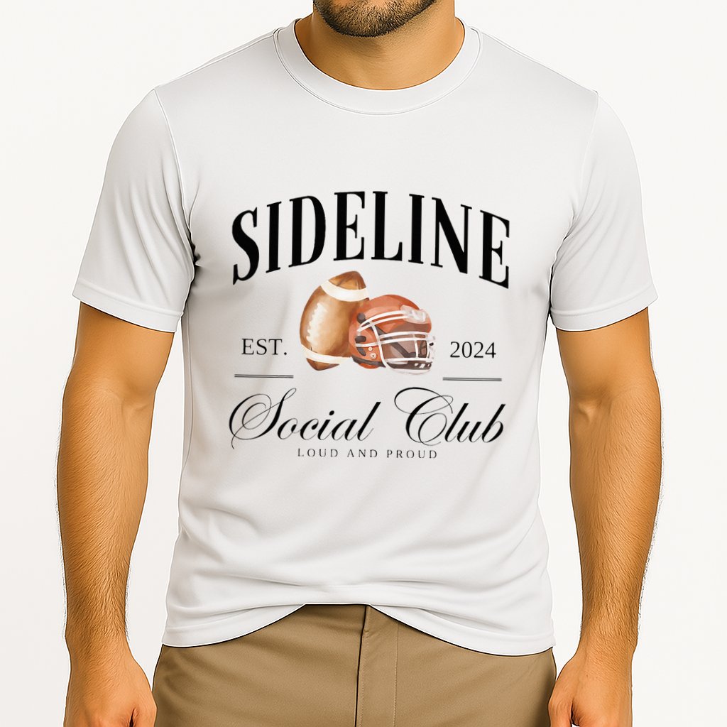 Sideline Social Club Loud And Proud Football Mom Cooling Performance Crew T-Shirt