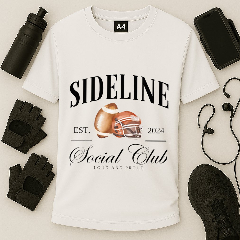 Sideline Social Club Loud And Proud Football Mom Cooling Performance Crew T-Shirt