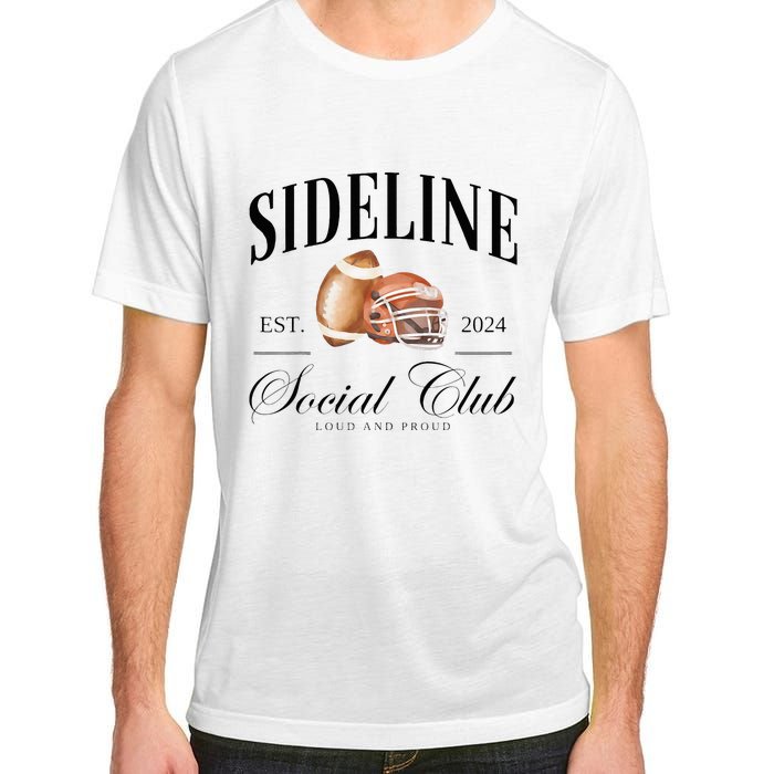 Sideline Social Club Loud And Proud Football Mom Adult ChromaSoft Performance T-Shirt