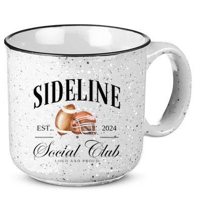 Sideline Social Club Loud And Proud Football Mom 15oz Campfire Ceramic Mug