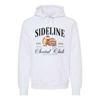 Sideline Social Club Loud And Proud Football Mom Premium Hoodie