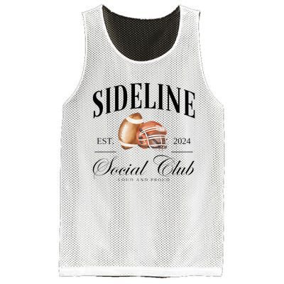 Sideline Social Club Loud And Proud Football Mom Mesh Reversible Basketball Jersey Tank