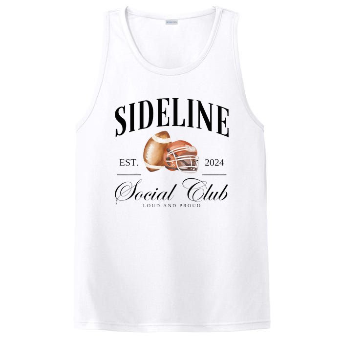 Sideline Social Club Loud And Proud Football Mom PosiCharge Competitor Tank