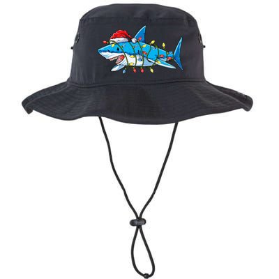 Santa Shark Christmas Lights Sharkmas Tree Xmas Legacy Cool Fit Booney Bucket Hat