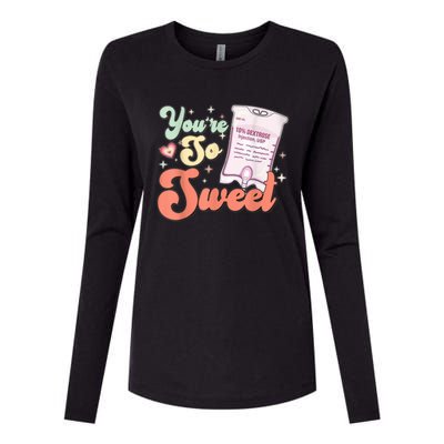 So Sweet Cute Heart Funny ICU ER Nurse Happy Valentines Day Womens Cotton Relaxed Long Sleeve T-Shirt