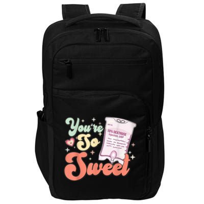 So Sweet Cute Heart Funny ICU ER Nurse Happy Valentines Day Impact Tech Backpack