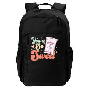 So Sweet Cute Heart Funny ICU ER Nurse Happy Valentines Day Daily Commute Backpack