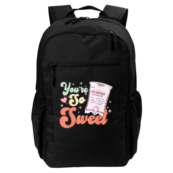 So Sweet Cute Heart Funny ICU ER Nurse Happy Valentines Day Daily Commute Backpack