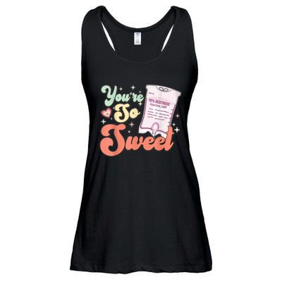 So Sweet Cute Heart Funny ICU ER Nurse Happy Valentines Day Ladies Essential Flowy Tank