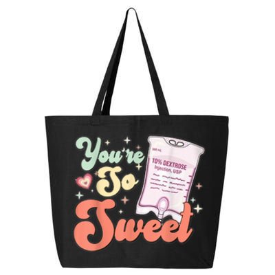 So Sweet Cute Heart Funny ICU ER Nurse Happy Valentines Day 25L Jumbo Tote