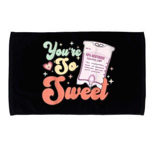 So Sweet Cute Heart Funny ICU ER Nurse Happy Valentines Day Microfiber Hand Towel