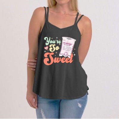 So Sweet Cute Heart Funny ICU ER Nurse Happy Valentines Day Women's Strappy Tank