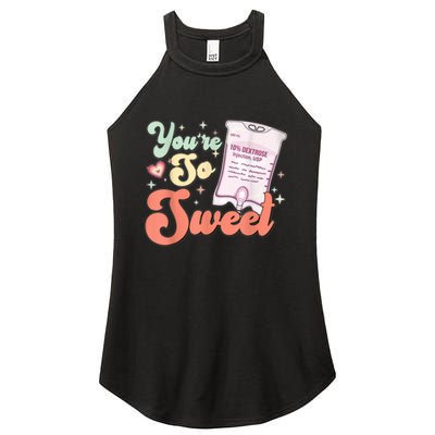 So Sweet Cute Heart Funny ICU ER Nurse Happy Valentines Day Women's Perfect Tri Rocker Tank