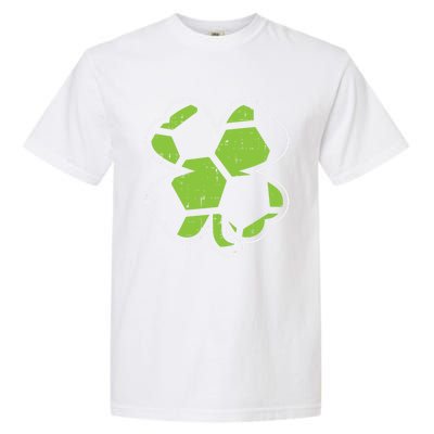 Soccer Shamrock Clover St Patricks Day Football Sports Gift Funny Gift Garment-Dyed Heavyweight T-Shirt