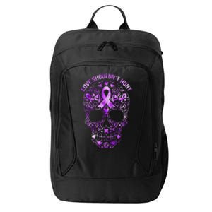 Sugar Skull Calavera Domestic Violence Awareness City Backpack