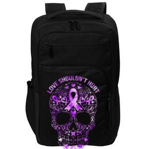 Sugar Skull Calavera Domestic Violence Awareness Impact Tech Backpack