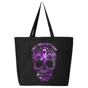 Sugar Skull Calavera Domestic Violence Awareness 25L Jumbo Tote