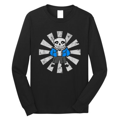 Sans Skeleton Cool Pixel Art Costume T Long Sleeve Shirt