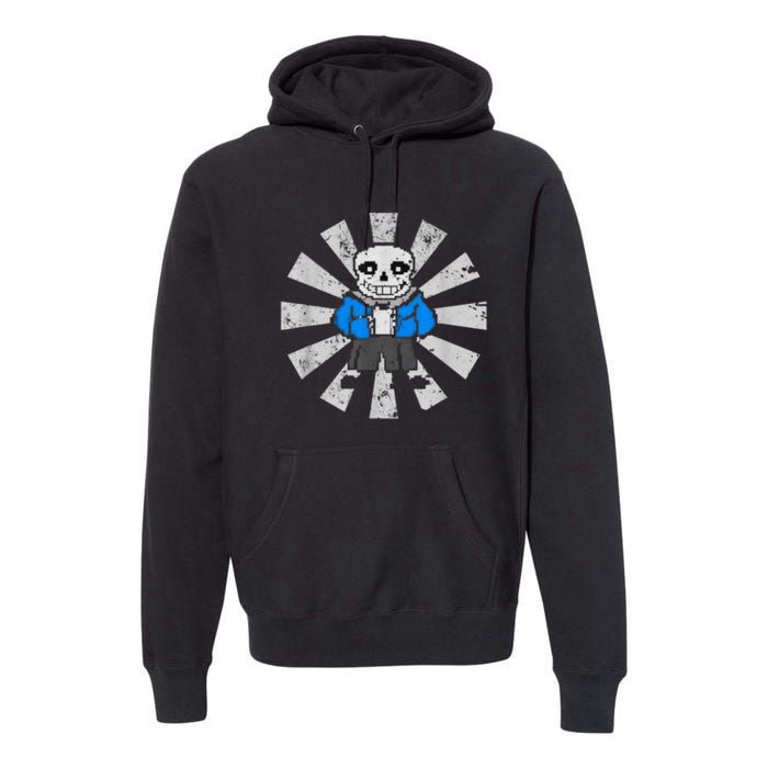 Sans Skeleton Cool Pixel Art Costume T Premium Hoodie