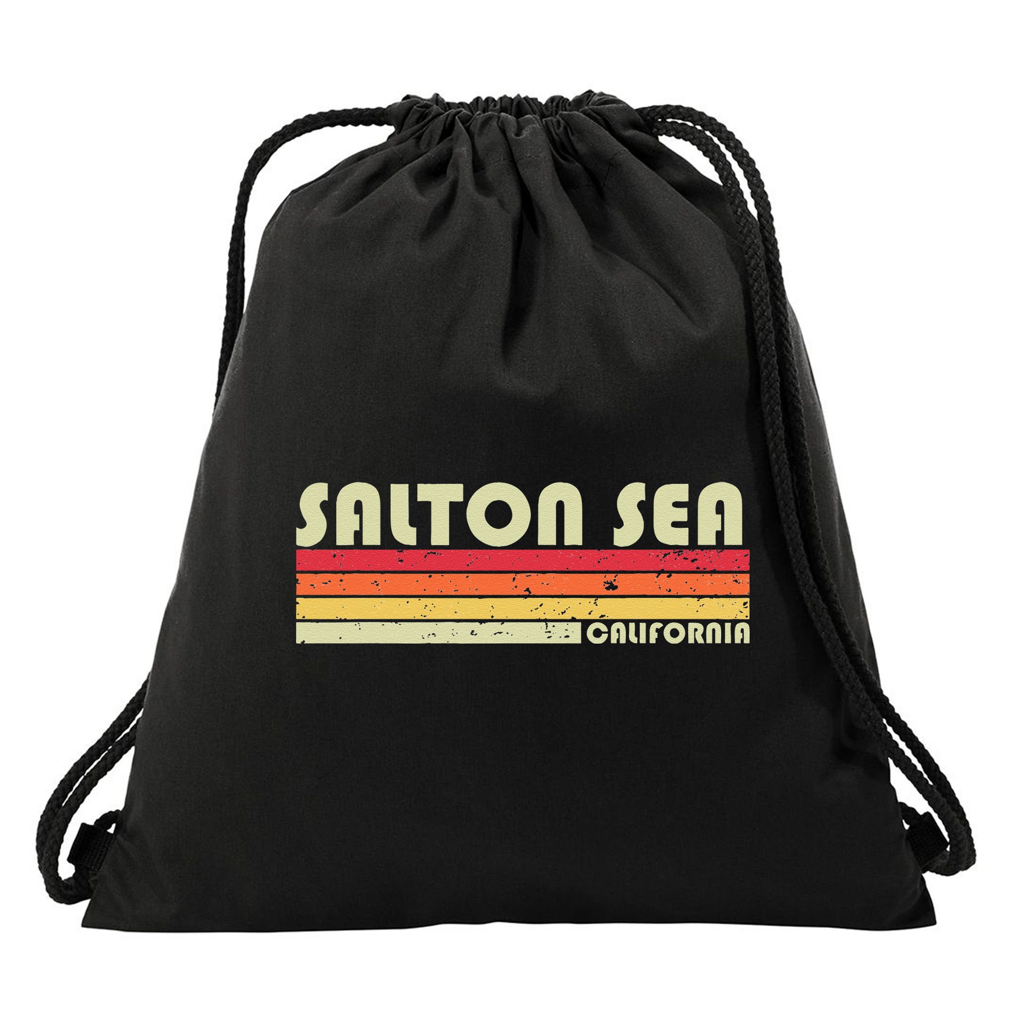 SALTON SEA CALIFORNIA Funny Fishing Camping Summer Gift Drawstring Bag