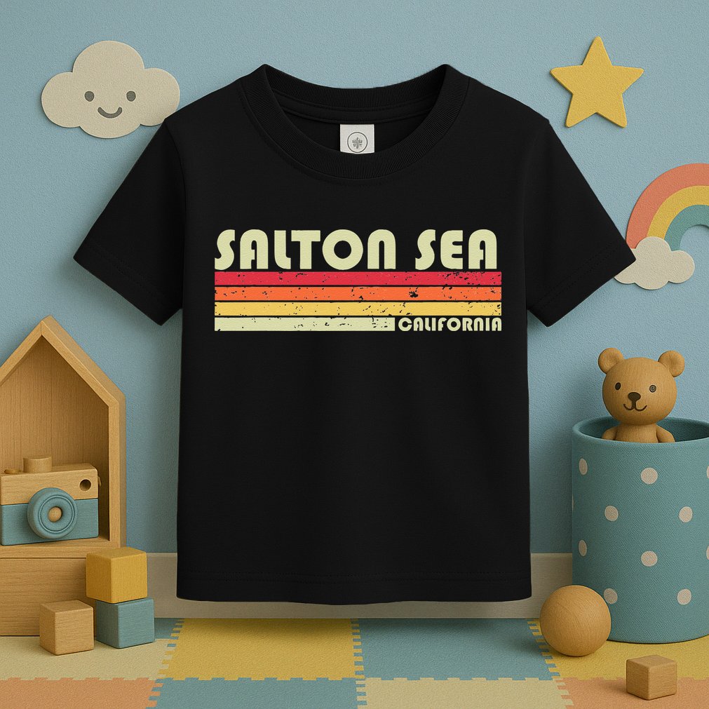 SALTON SEA CALIFORNIA Funny Fishing Camping Summer Gift Toddler T-Shirt
