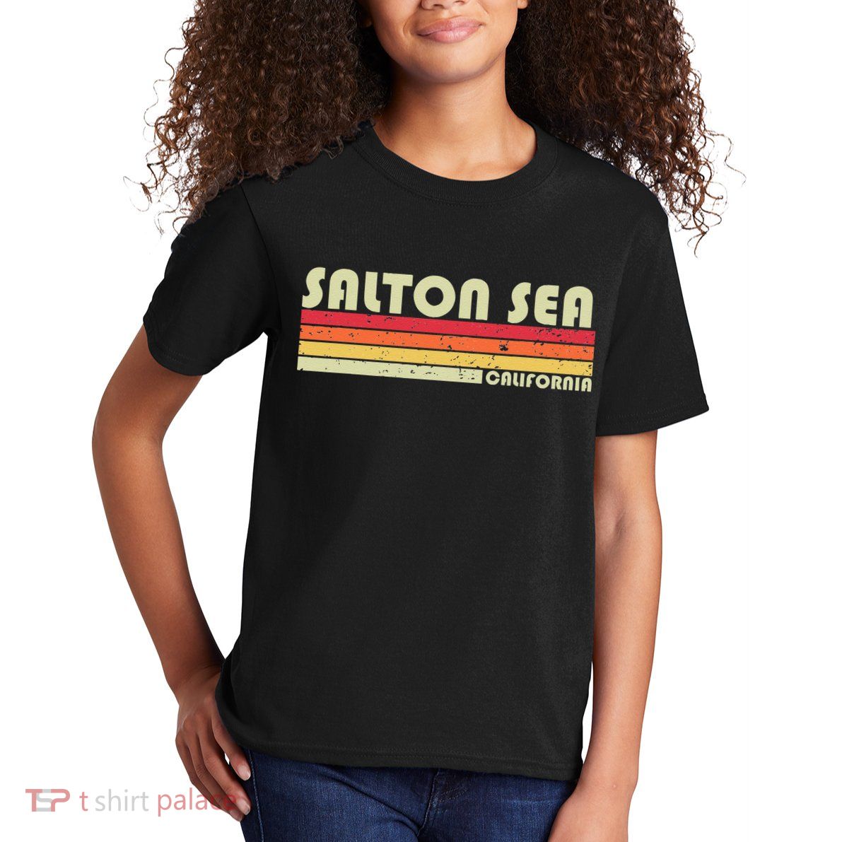SALTON SEA CALIFORNIA Funny Fishing Camping Summer Gift Kids T-Shirt