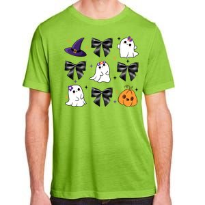 Spooky Season Cute Boo Ghost Coquette Halloween Adult ChromaSoft Performance T-Shirt