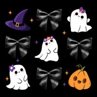 Spooky Season Cute Boo Ghost Coquette Halloween Cooling Performance Crew T-Shirt