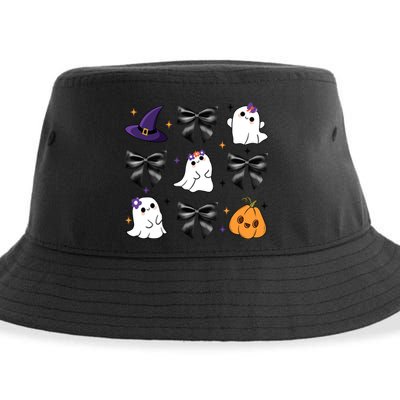 Spooky Season Cute Boo Ghost Coquette Halloween Sustainable Bucket Hat