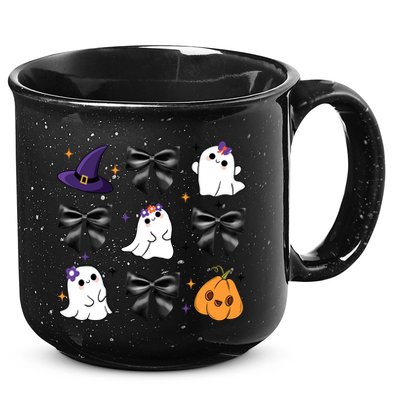 Spooky Season Cute Boo Ghost Coquette Halloween 15oz Campfire Ceramic Mug