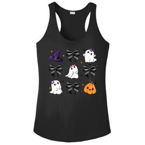 Spooky Season Cute Boo Ghost Coquette Halloween Ladies PosiCharge Competitor Racerback Tank