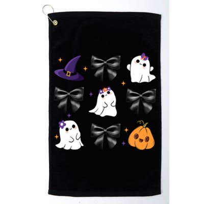 Spooky Season Cute Boo Ghost Coquette Halloween Platinum Collection Golf Towel