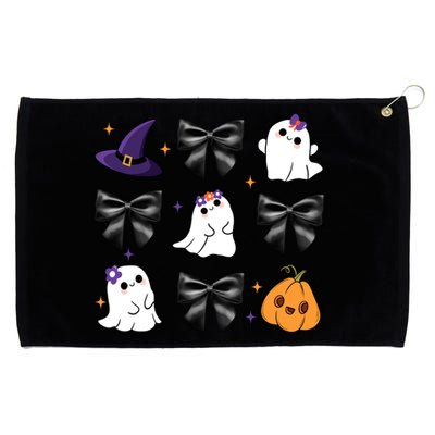 Spooky Season Cute Boo Ghost Coquette Halloween Grommeted Golf Towel