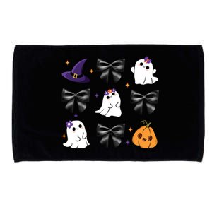 Spooky Season Cute Boo Ghost Coquette Halloween Microfiber Hand Towel