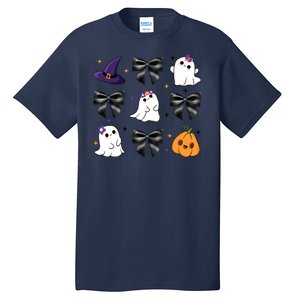 Spooky Season Cute Boo Ghost Coquette Halloween Tall T-Shirt