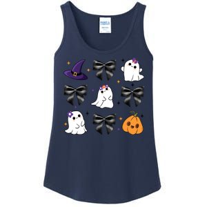 Spooky Season Cute Boo Ghost Coquette Halloween Ladies Essential Tank