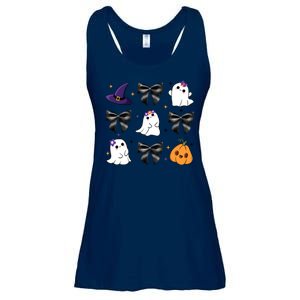 Spooky Season Cute Boo Ghost Coquette Halloween Ladies Essential Flowy Tank