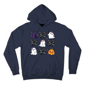 Spooky Season Cute Boo Ghost Coquette Halloween Tall Hoodie