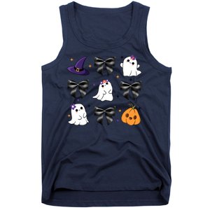 Spooky Season Cute Boo Ghost Coquette Halloween Tank Top