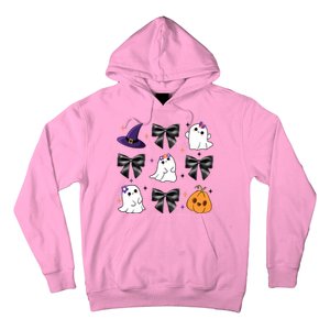 Spooky Season Cute Boo Ghost Coquette Halloween Hoodie