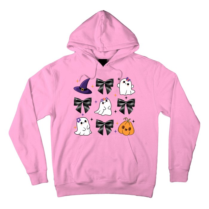 Spooky Season Cute Boo Ghost Coquette Halloween Hoodie