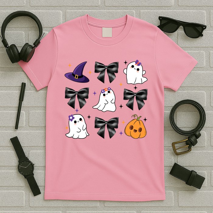 Spooky Season Cute Boo Ghost Coquette Halloween T-Shirt